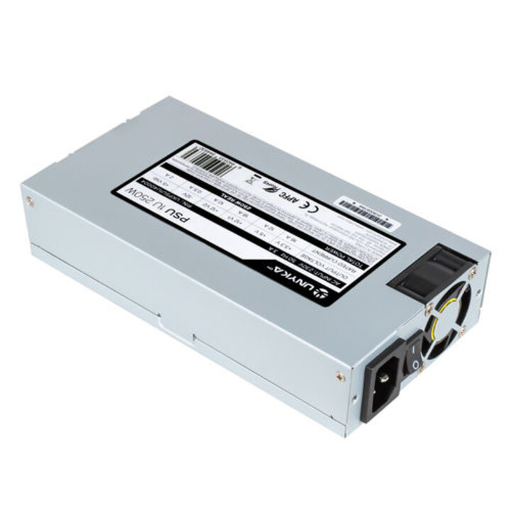 ALIMENTATION 250W UNYKA PFC-ACTIVE 4CM ATX FLEX 1U STANDARD