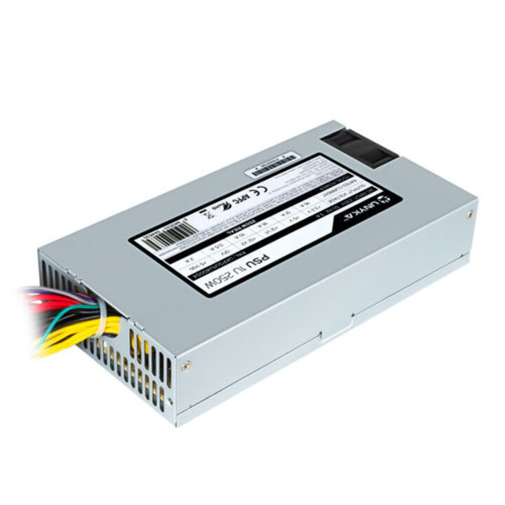 POWER SUPPLY 250W UNYKA PFC-ACTIVE 4CM ATX FLEX 1U STANDARD