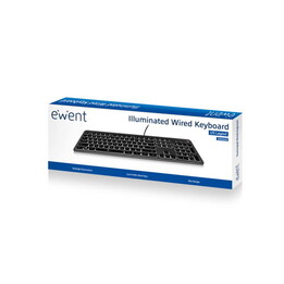 Ewent Usb-Tastatur Mit Hintergrundbeleuchtung, Spanischer Layout