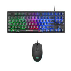 COMBO TECLADO/RATON MARS GAMING MCPTKLES USB NEGRO RGB - Imagen 1