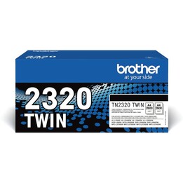 Brother Original TN2320 TWIN Preto