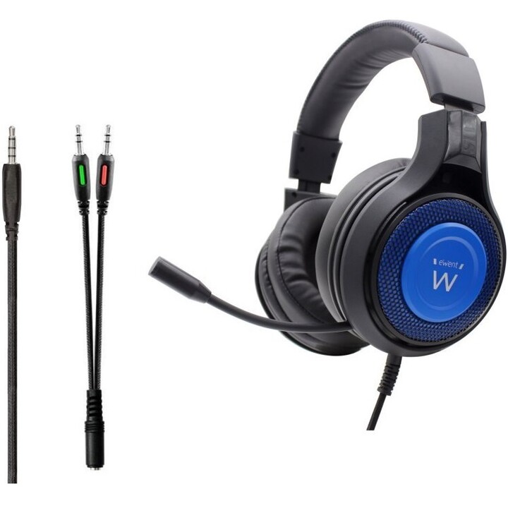 Ewent PL3322 Gaming Schwarz /Blau