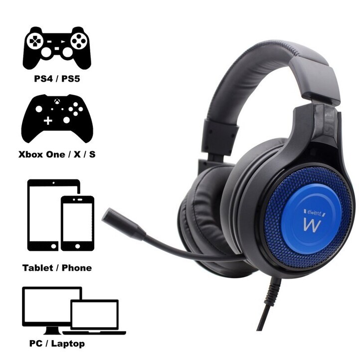 Ewent PL3322 Gaming Nero/Blu