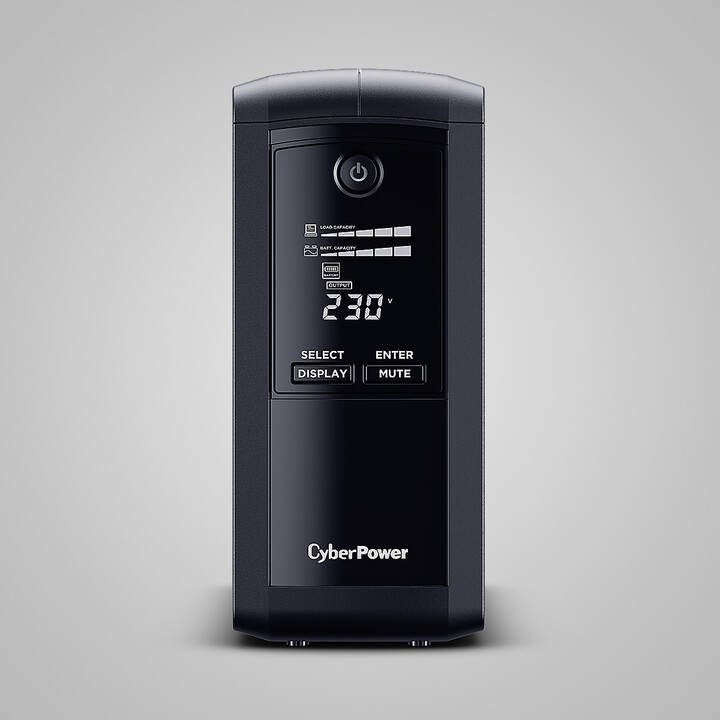 CyberPower Tracer III VP1000ELCD-FR alimentation d'énergie non interruptible Interactivité de ligne 1 kVA 550 W 4 sortie(s) CA