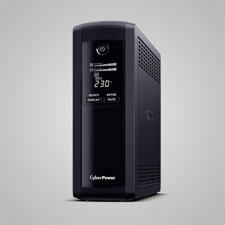 CyberPower Tracer III VP1200ELCD-FR alimentation d'énergie non interruptible Interactivité de ligne 1,2 kVA 720 W 5 sortie(s) CA