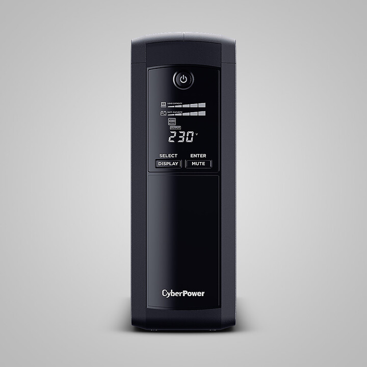 CyberPower Tracer III VP1200ELCD-FR alimentation d'énergie non interruptible Interactivité de ligne 1,2 kVA 720 W 5 sortie(s) CA
