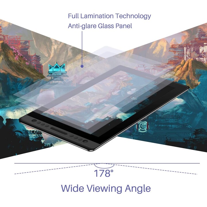 Huion Kamvas Pro 16 15.6 Schwarz  