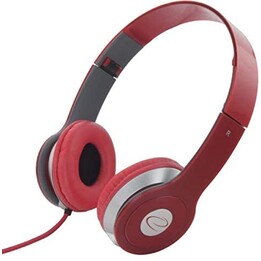 Cuffie Esperanza EH145R e casco ad archetto Cuffie rosse