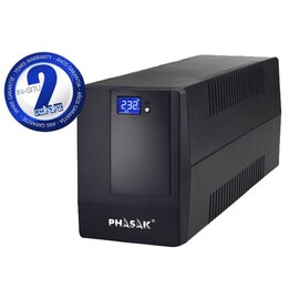 UPS Phasak Line Interactive 2000 VA LCD/ 2000 VA/ 4 uscite/ Formato torre