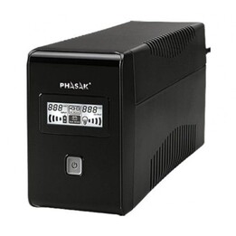 UPS Phasak Line Interactive 850 VA LCD interattivo/ 850VA/ 2 uscite/formato torre