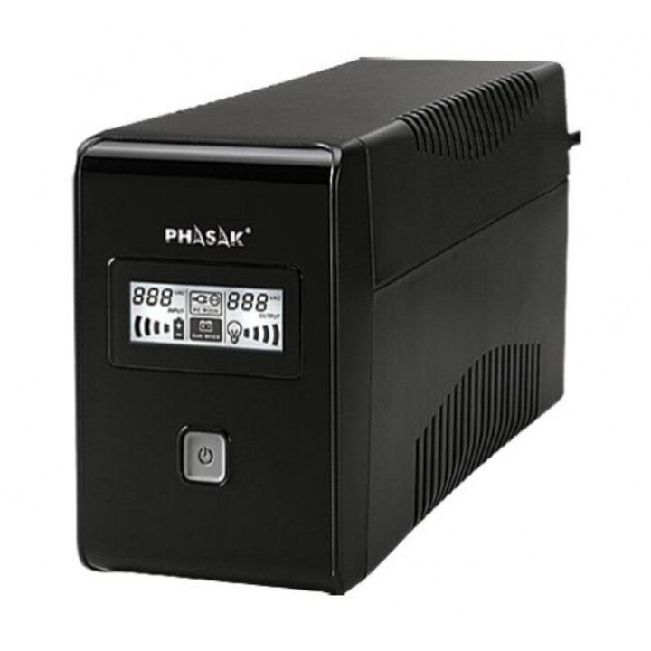 UPS Phasak Line Interactive 850 VA LCD interattivo/ 850VA/ 2 uscite/formato torre