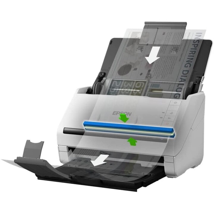 Epson WorkForce DS-770II Document Scanner (Duplex, JPEG, TIFF, multi-TIFF, PDF, USB)