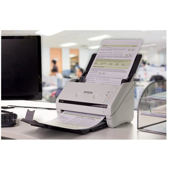 Epson WorkForce DS-770II Document Scanner (Duplex, JPEG, TIFF, multi-TIFF, PDF, USB)