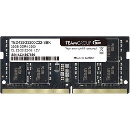 S/O 32GB DDR4 PC 3200 Team Elite varejo TED432G3200C22-S01