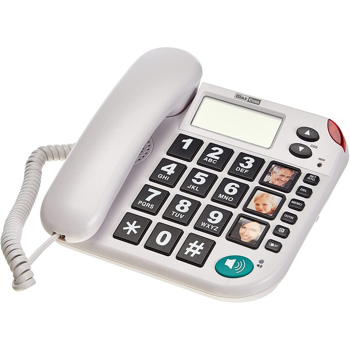 TÉLÉPHONE FIXE MAXCOM KXT480 BLANC