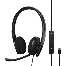 HEADSET + MIC SENNHEISER HEADSET ADAPT 160 USB-C BLACK