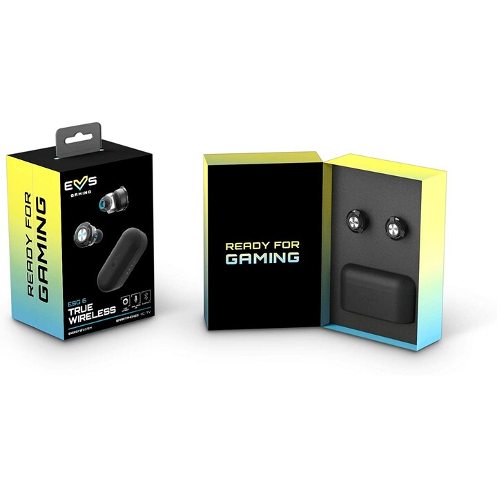 HEADPHONE + MIC ENERGY GAMING HEADSET ESG 6 WAHRES DRAHTLOSES BLUETOOTH SCHWARZ