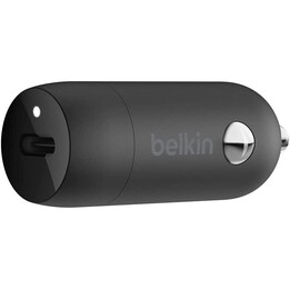 CARGADOR USB-C BELKIN 20W PD Negro PARA COCHE