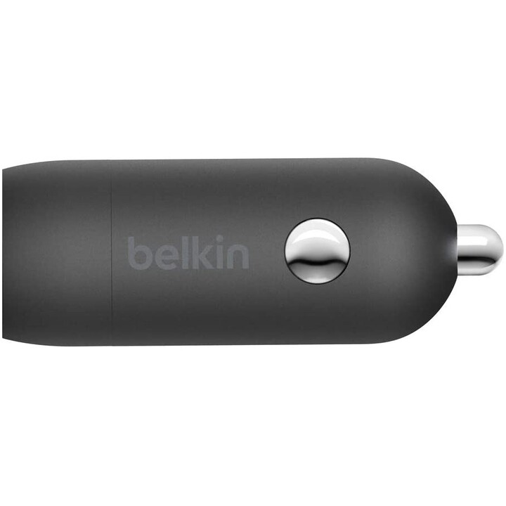 CARREGADOR USB-C BELKIN 20W PD PRETO PARA CARRO