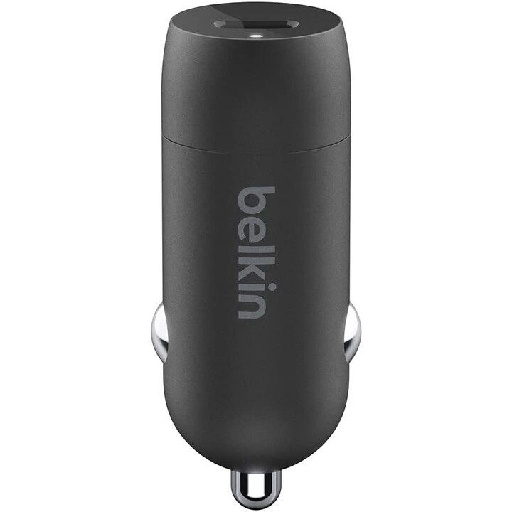 CARREGADOR USB-C BELKIN 20W PD PRETO PARA CARRO