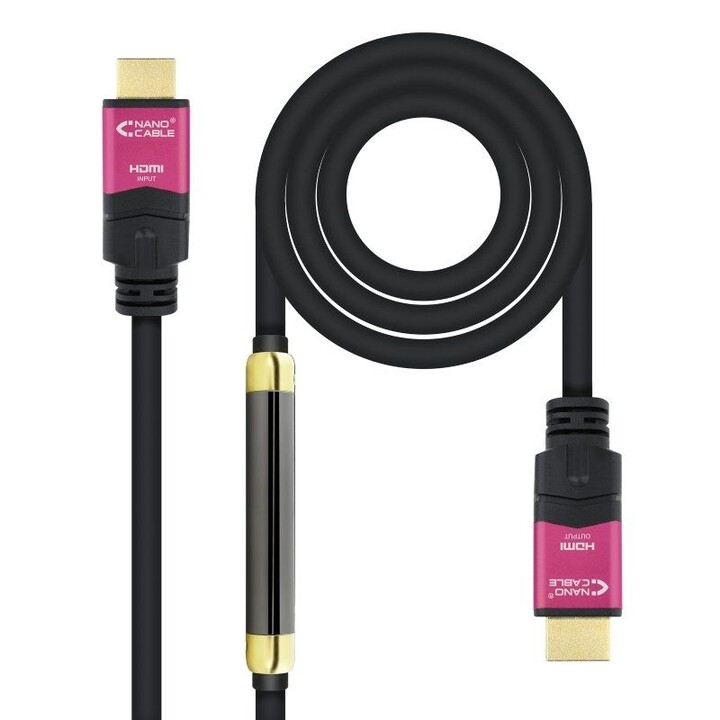 NANOCABLE 10.15.3730 HDMI V2.0 cable with repeater 4K@60Hz 18Gbps black 30 m