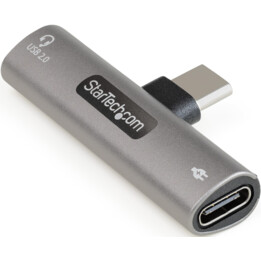 ADAPTADOR STARTECH USB-C MACHO / 2X USB-C FÊMEA DE PRATA