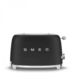 SMEG TOASTER 2X2 50´STYLE MATT BLACK TSF01BLMEU - Imagen 1
