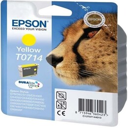 EPSON T0714 AMARELO STYLUS D78 / D92 / D120 / DX4000 / DX5000 / DX6000 / DX7400 / SX105 / BX300F CARTUCHO