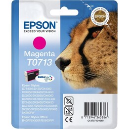 CARTUCCIA EPSON T0713 MAGENTA STYLUS D78 / D92 / D120 / DX4000 / DX5000 / DX6000 / DX7400 / SX105 / BX300F
