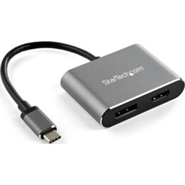 USB-C STARTECH HDMI + DP REPLICATOR PORT GRAY
