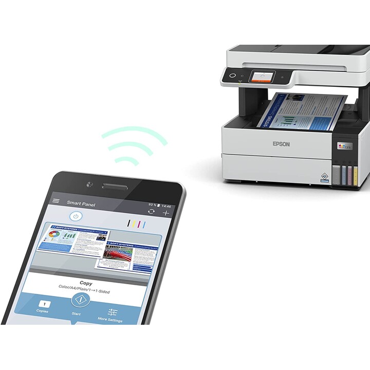 Impresora Epson MULTIFUNCION ECOTANK ET-5170 37PPM DUPLEX LAN WIFI FAX Blanco