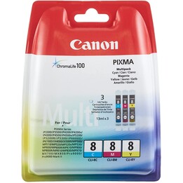 CARTOUCHE CANON CLI-8 MULTIPACK C / M / Y IP4200 / IP5200 / MP800