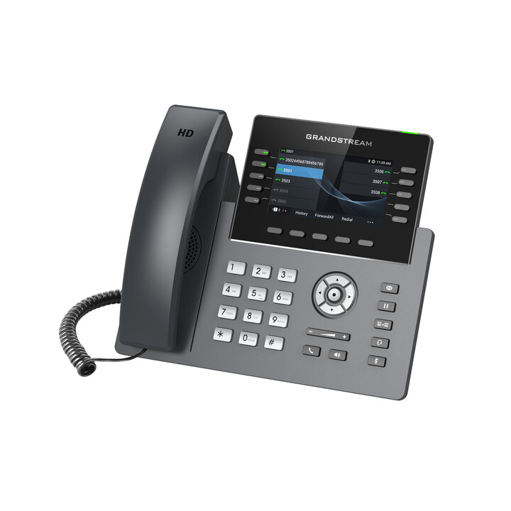 Grandstream Networks GRP2615 téléphone fixe Noir, Gris 10 lignes TFT Wifi