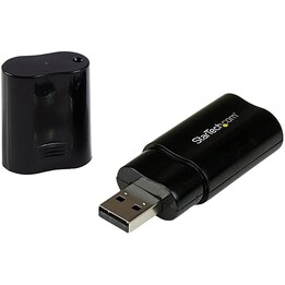 CARTÃO DE SOM PRETO STARTECH USB 2.0