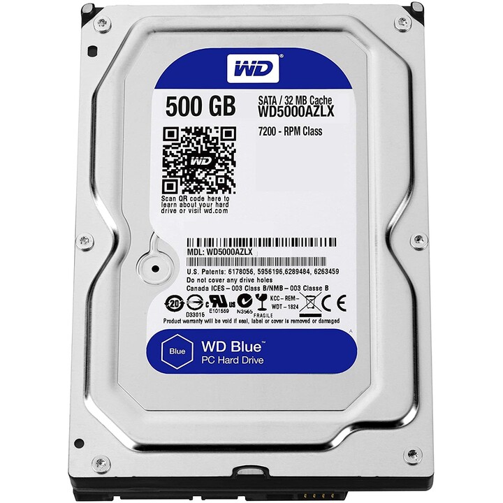 DISCO RIGIDO SATA6 da 500 GB, 7200 RPM, OCCIDENTALE