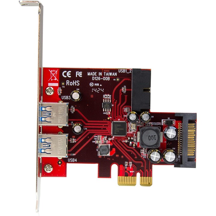 CONTROLLER PCIE STARTECH USB 3.0 2P + INT USB 3.0