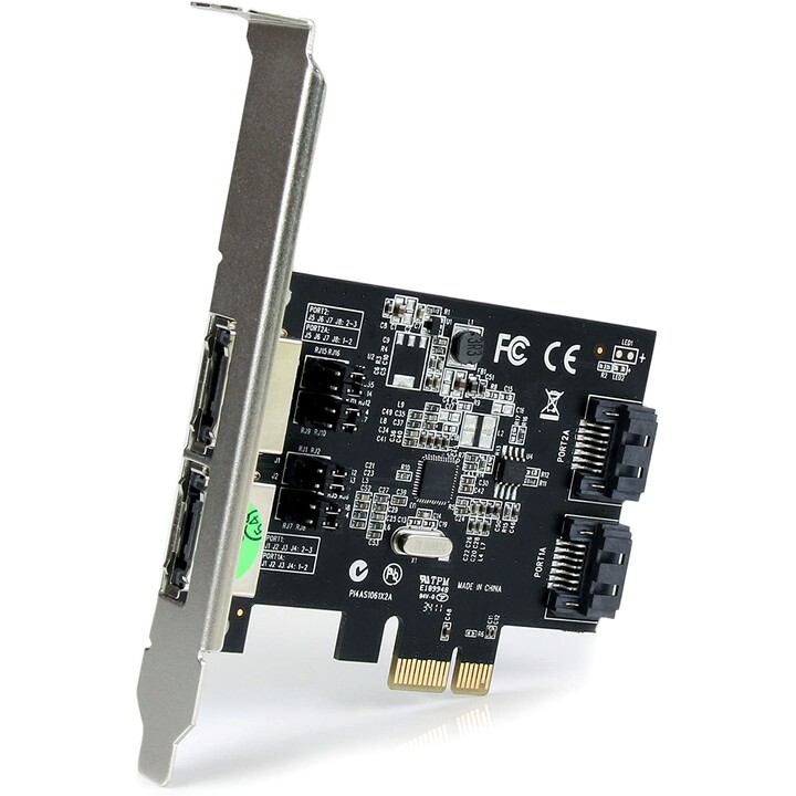 CONTROLLER PCIE STARTECH ESATA 2P EXT + SATA 2P INT