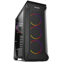 CAIXA MEDIATORRE ATX NOX HUMMER QUANTUM ARGB JANELA PRETA