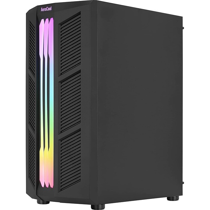 Caja Mediatorre Atx Aerocool Prime Rgb Negro Usb 3.0