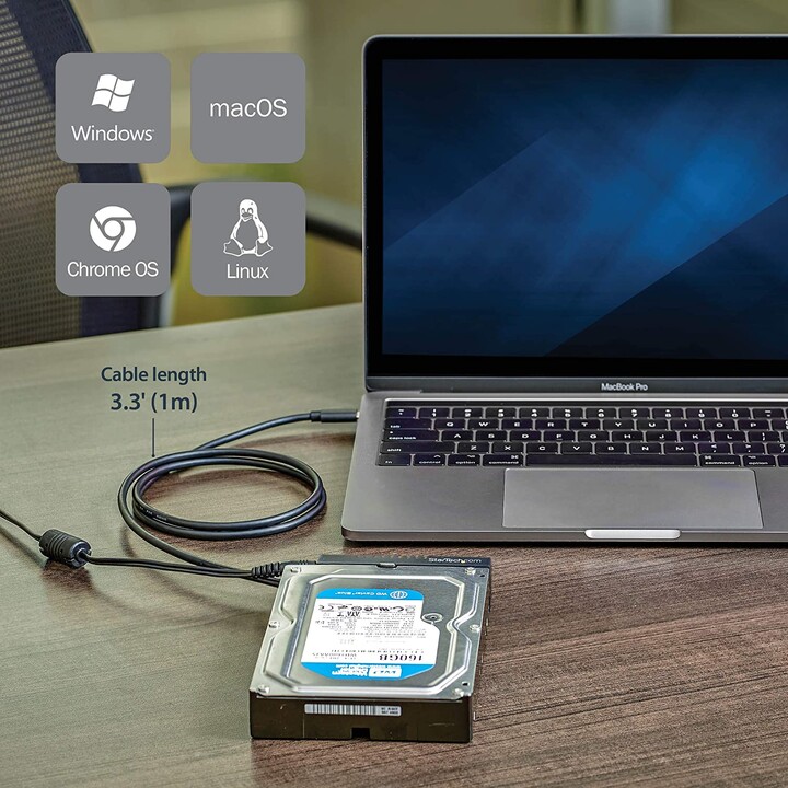 Startech SATA 2,5" / 3,5" PARA ADAPTADOR DE DDISCO RÍGIDO USB-C
