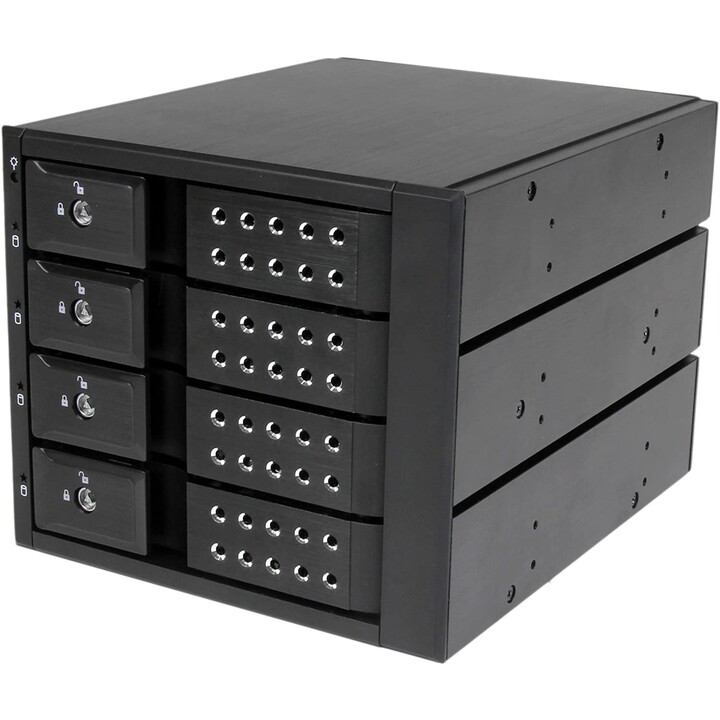 ADAPTADOR BACKPLANE Startech DDISCO DURO SATA 3 BAHIA 5.25" A 4 BAHIA 3.5
