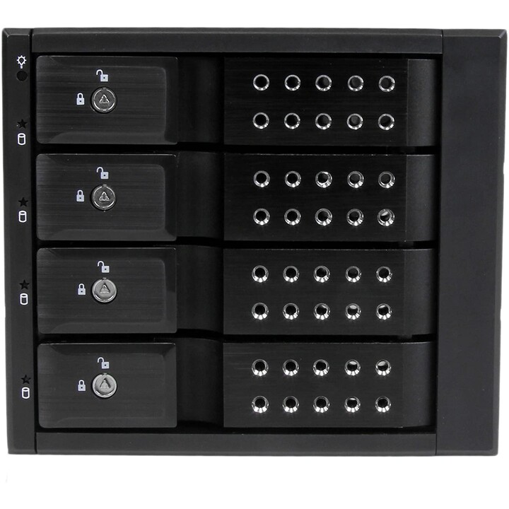 ADAPTADOR BACKPLANE Startech DDISCO DURO SATA 3 BAHIA 5.25" A 4 BAHIA 3.5
