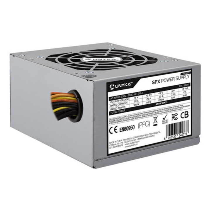 POWER SUPPLY 450W UNYKA 2SATA 8CM SFX