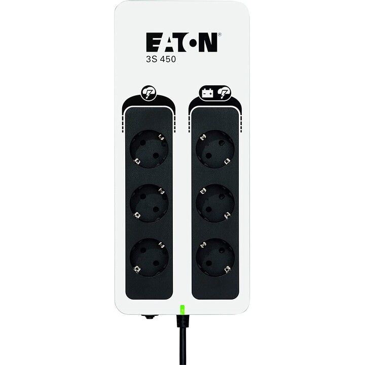 UPS EATON 3S 450VA 270W + TERMINAL BOARD 6 SOCKETS