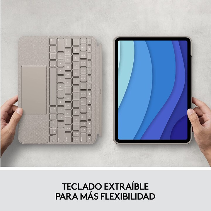 LOGITECH COMBO TOUCH SAND CASE + TASTATUR FÜR IPAD PRO 12,9" (5. GEN)