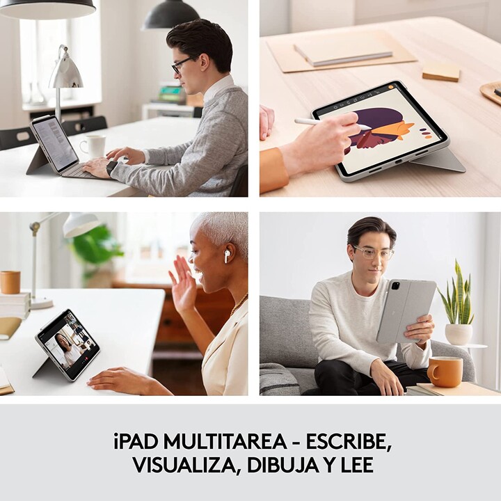 LOGITECH COMBO TOUCH SAND CASE + TASTATUR FÜR IPAD PRO 12,9" (5. GEN)