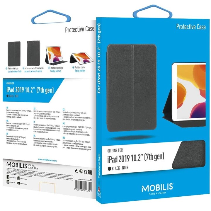 Mobilis Origine Case Schwarz e Tablet-Hülle Für Ipad 2019 10.2''