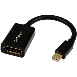 ADAPTADOR STARTECH MINI DISPLAYPORT MACHO / DISPLAYPORT FÊMEA PRETO
