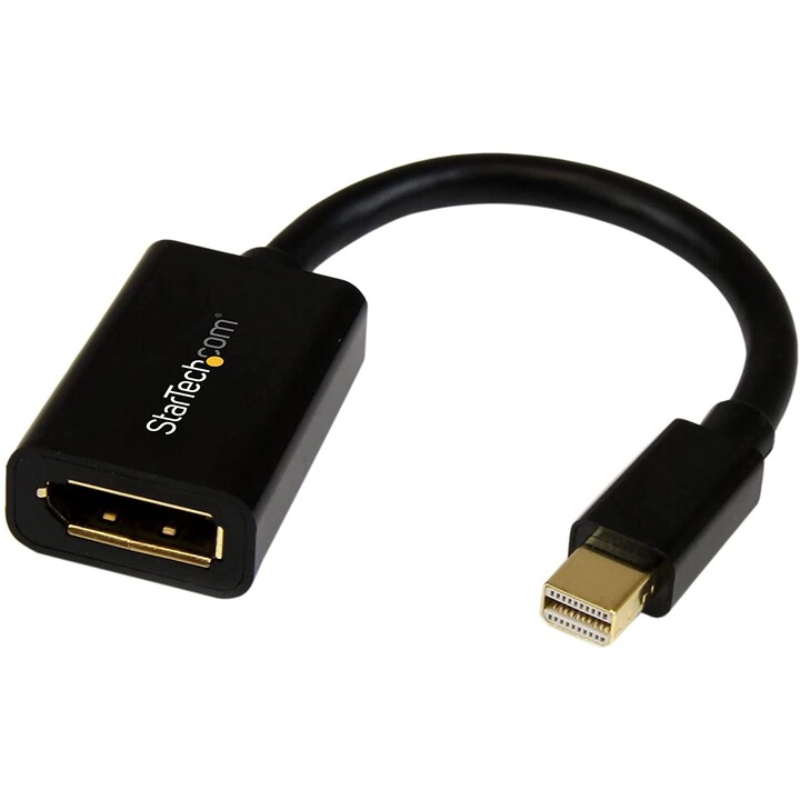 ADAPTADOR STARTECH MINI DISPLAYPORT MACHO / DISPLAYPORT FÊMEA PRETO