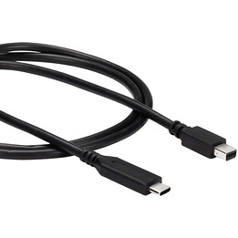 CABLE STARTECH USB-C MACHO / MINI DISPLAYPORT 1M BLACK